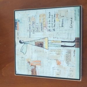 Vintage Girl Designs 4"x4" inspirational wall plaque